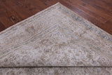 Ivory Persian Vintage White Wash Handmade Wool Rug - 9' 6" X 12' 6" - Golden Nile