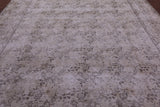 Ivory Persian Vintage White Wash Handmade Wool Rug - 9' 8" X 12' 6" - Golden Nile