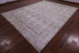 Ivory Persian Vintage White Wash Handmade Wool Rug - 9' 8" X 12' 6" - Golden Nile