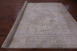 Ivory Persian Vintage White Wash Hand Knotted Wool Rug - 9' 8" X 12' 3" - Golden Nile