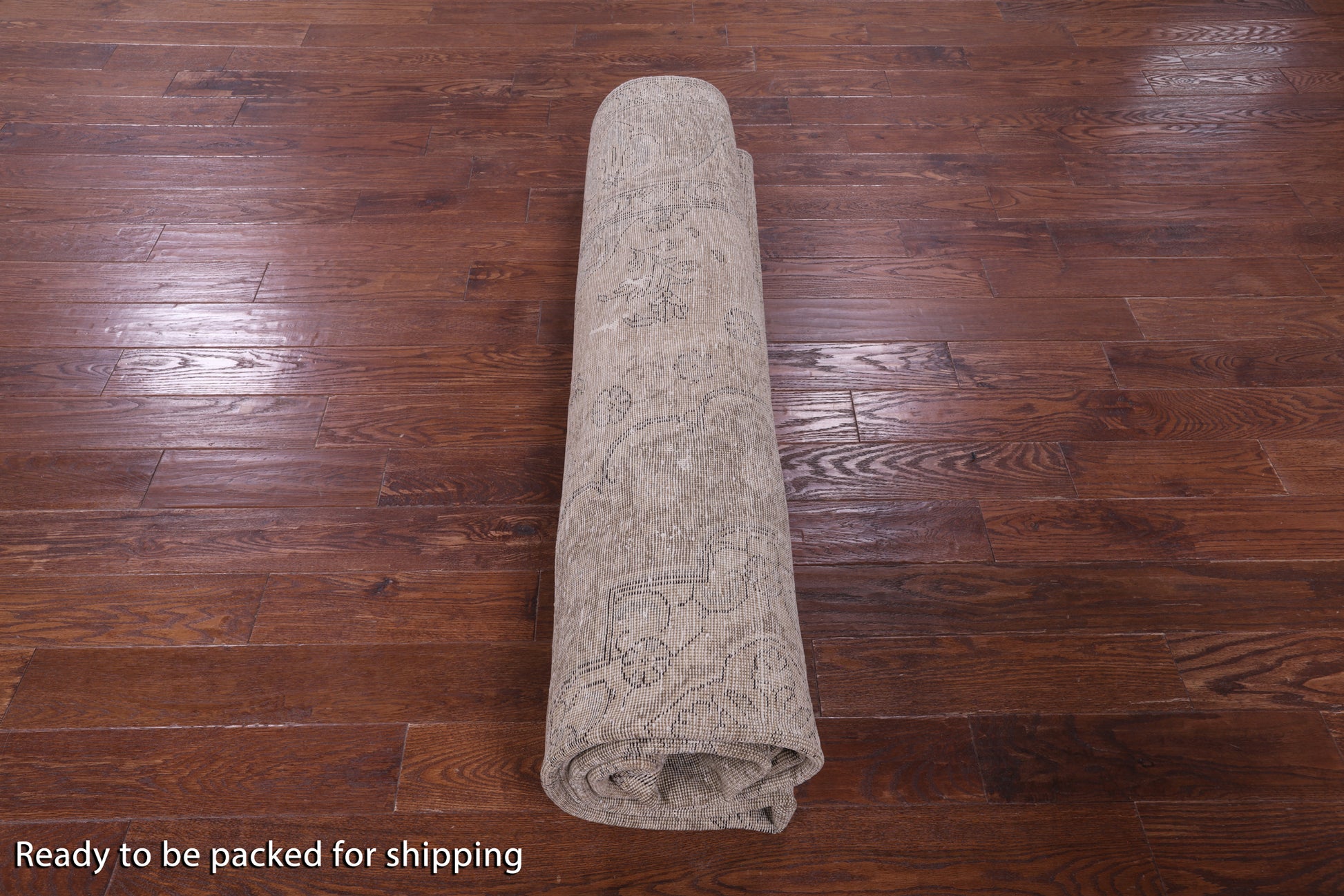 Ivory Persian Vintage White Wash Hand Knotted Wool Rug - 9' 8" X 12' 3" - Golden Nile