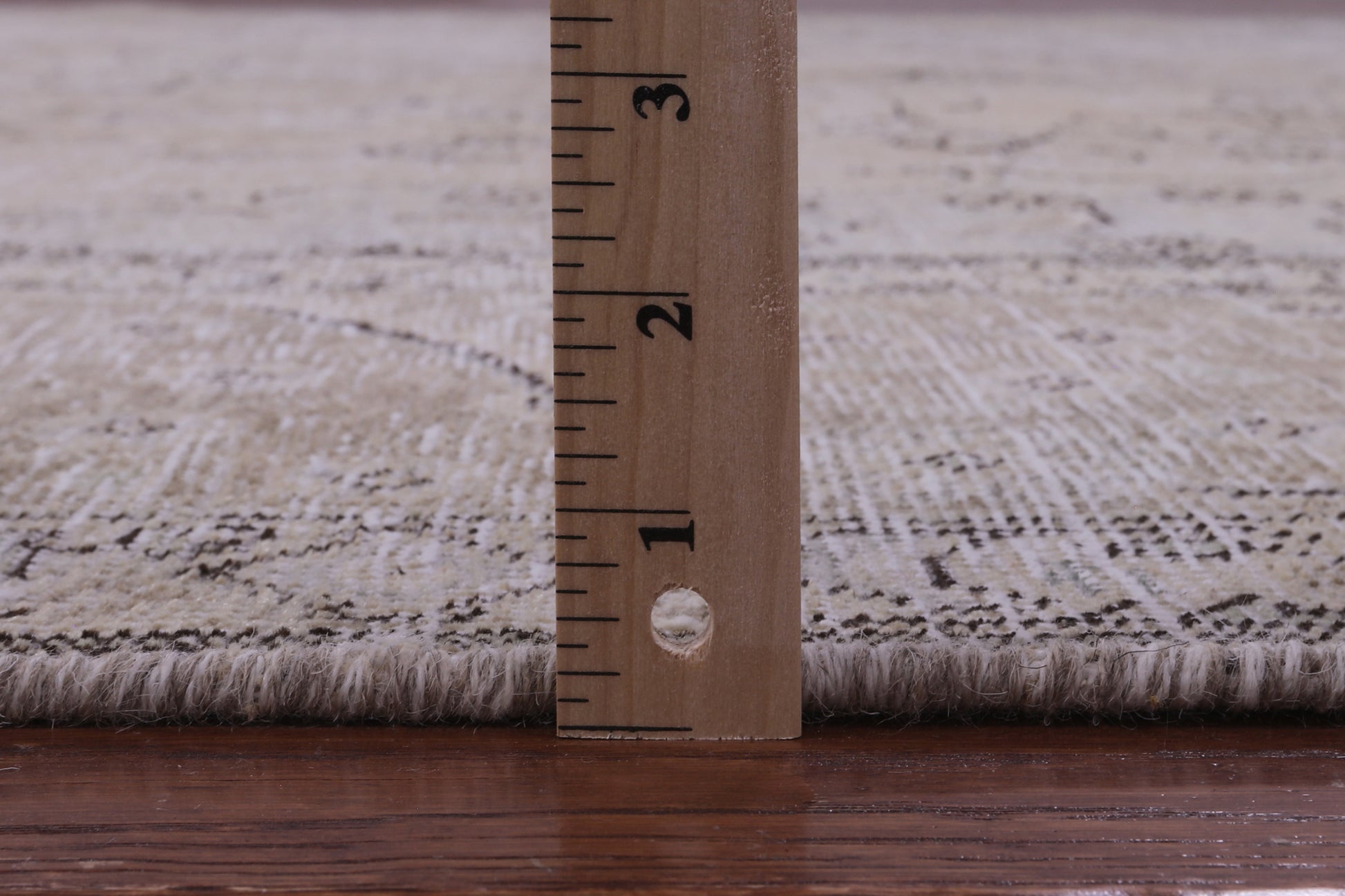 Ivory Persian Vintage White Wash Hand Knotted Wool Rug - 9' 8" X 12' 3" - Golden Nile