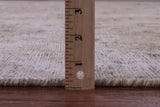 Ivory Persian Vintage White Wash Hand Knotted Wool Rug - 9' 10" X 12' 6" - Golden Nile