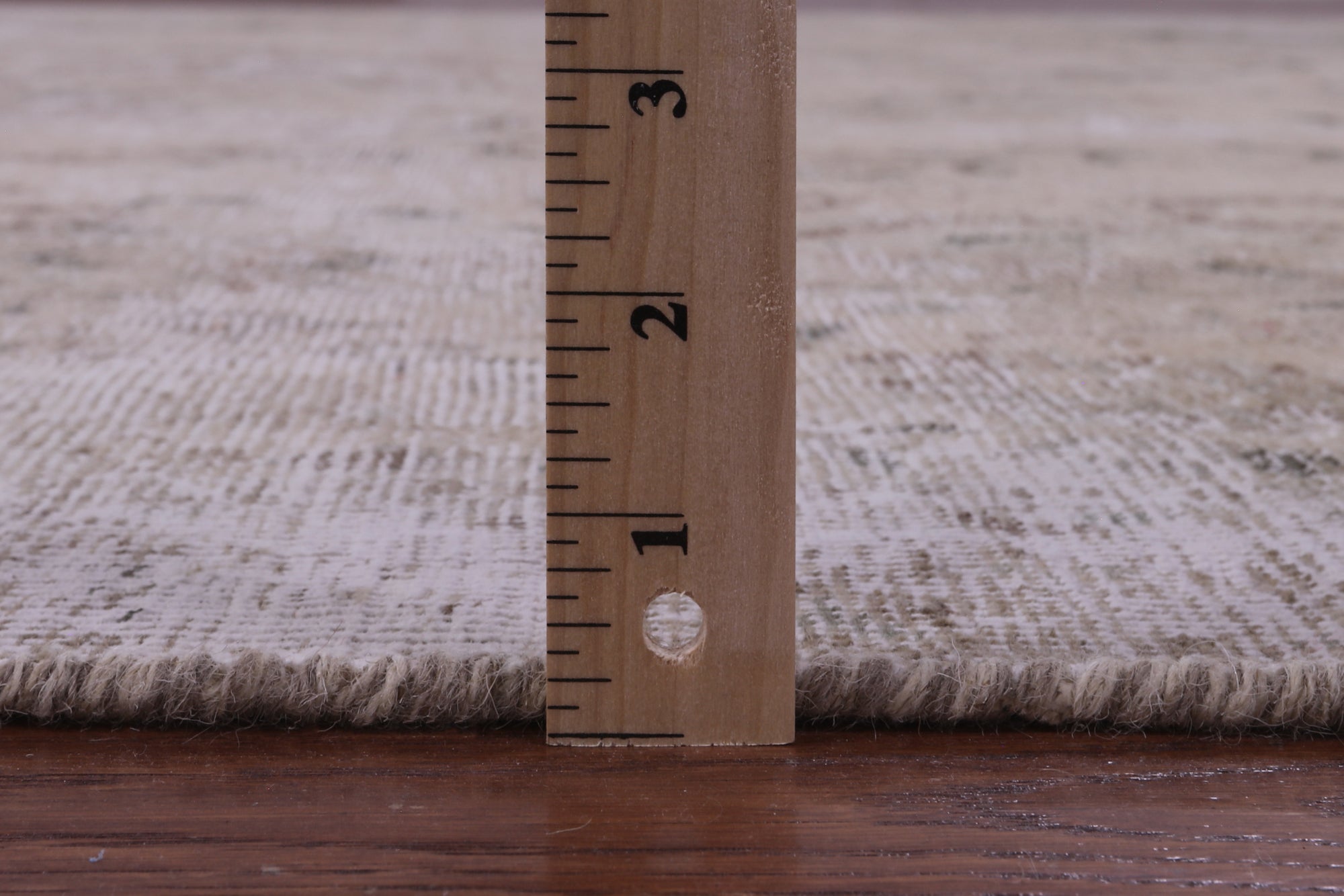 Ivory Persian Vintage White Wash Hand Knotted Wool Rug - 9' 10" X 12' 6" - Golden Nile