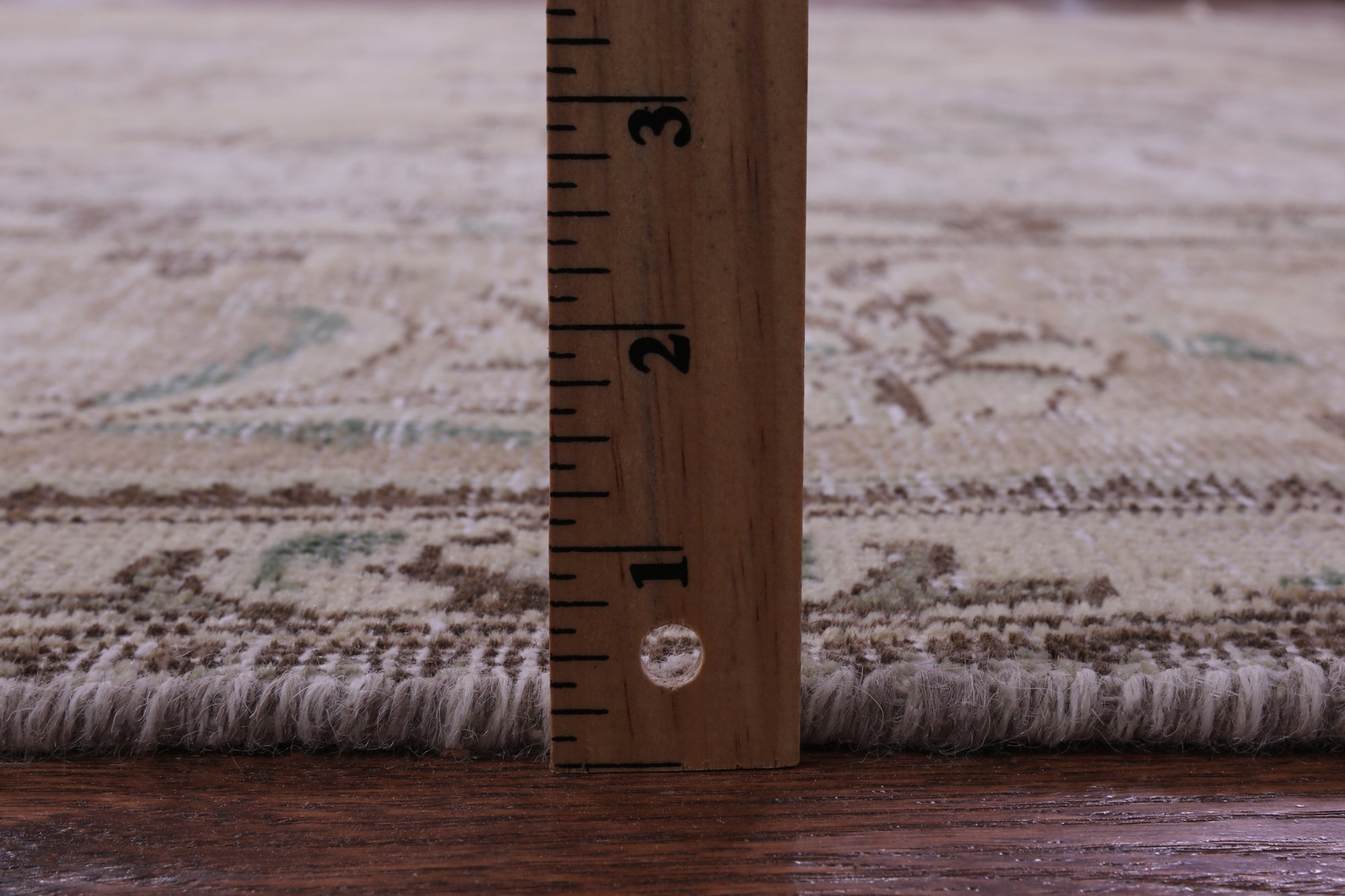 Ivory Persian Vintage White Wash Hand Knotted Wool Rug - 9' 9" X 12' 2" - Golden Nile