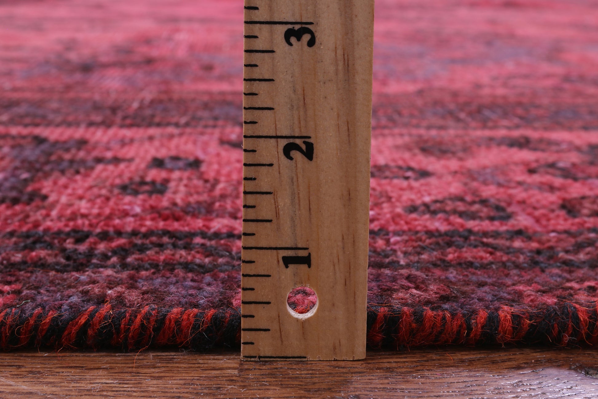 Red Persian Overdyed Hand Knotted Wool Rug - 9' 6" X 12' 7" - Golden Nile