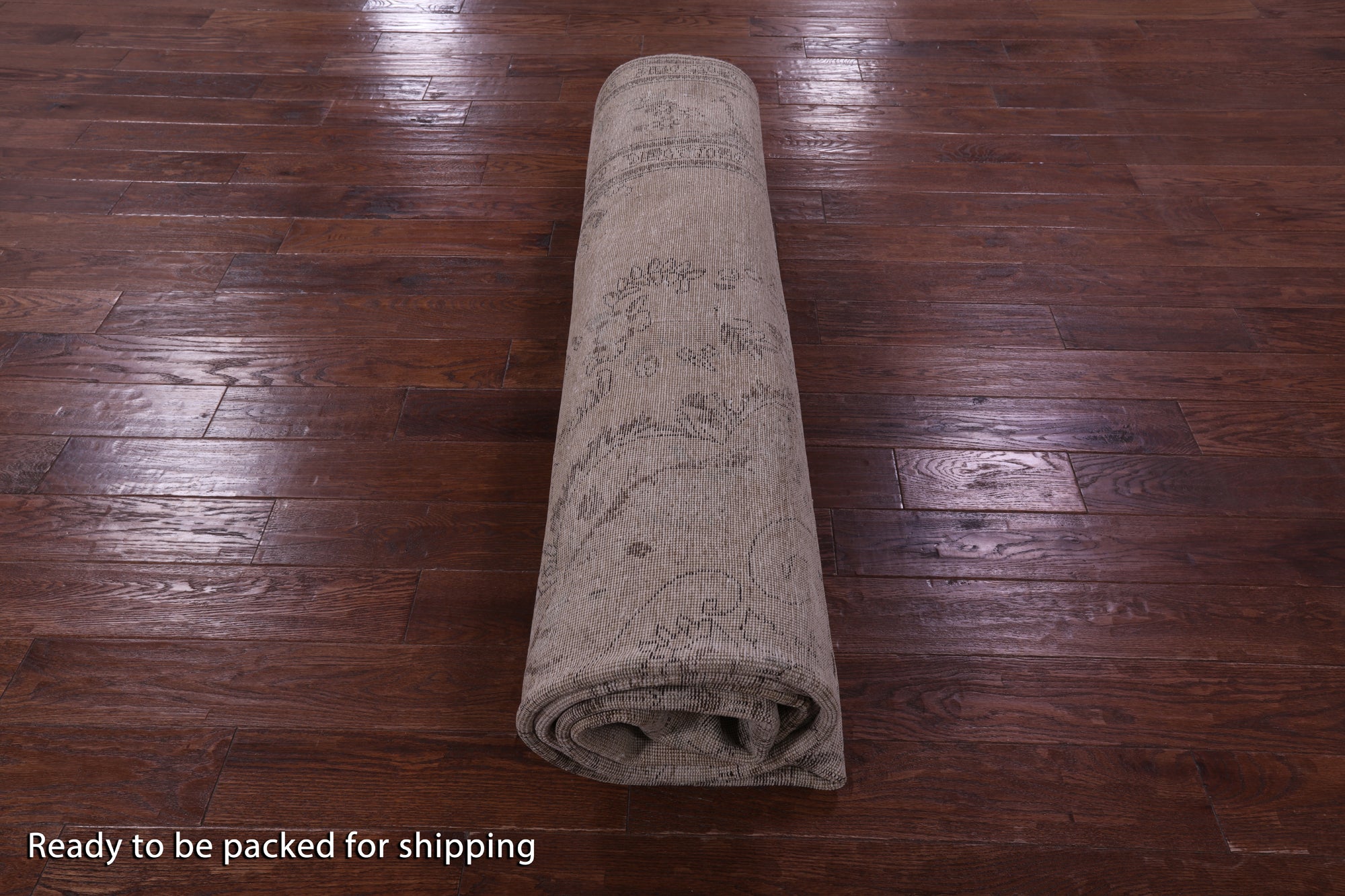 Ivory Persian Vintage White Wash Hand Knotted Wool Rug - 9' 5" X 12' 1" - Golden Nile