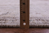 Ivory Persian Vintage White Wash Hand Knotted Wool Rug - 9' 5" X 12' 1" - Golden Nile