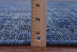 Blue Persian Overdyed Hand Knotted Wool Rug - 9' 7" X 12' 1" - Golden Nile