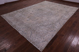 Ivory Persian Vintage White Wash Handmade Wool Rug - 8' 11" X 12' 7" - Golden Nile