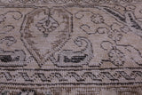 Ivory Persian Vintage White Wash Handmade Wool Rug - 8' 11" X 12' 7" - Golden Nile