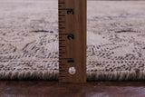 Ivory Persian Vintage White Wash Handmade Wool Rug - 8' 11" X 12' 7" - Golden Nile