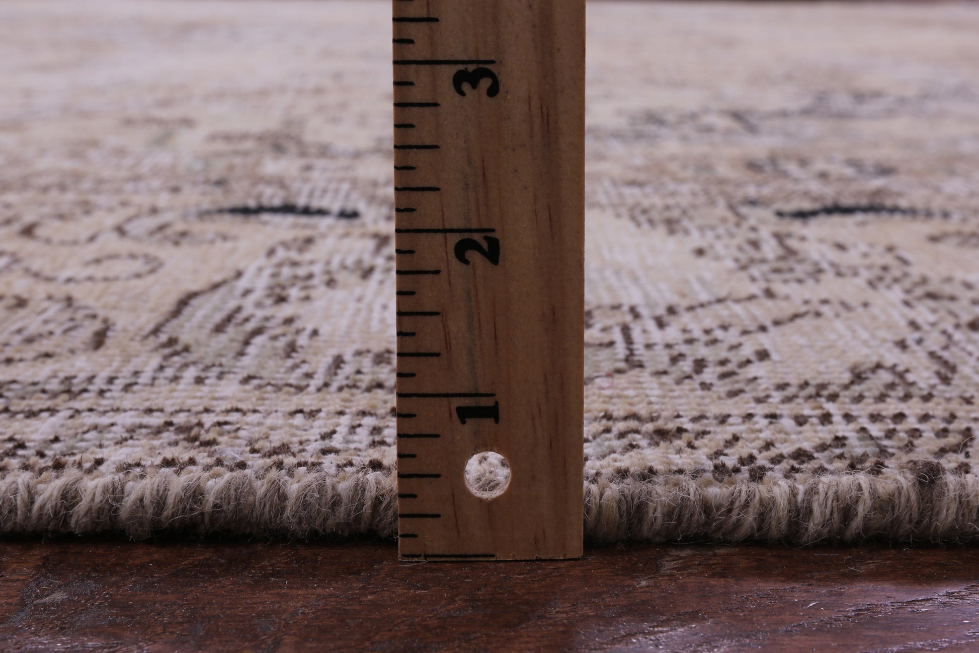 Ivory Persian Vintage White Wash Handmade Wool Rug - 8' 11" X 12' 7" - Golden Nile