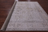 Ivory Persian Vintage White Wash Handmade Wool Rug - 9' 11" X 12' 1" - Golden Nile