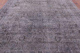 Grey Persian Overdyed Handmade Wool Rug - 8' 11" X 11' 8" - Golden Nile