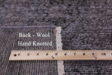 Grey Persian Overdyed Handmade Wool Rug - 8' 11" X 11' 8" - Golden Nile