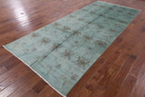 Overdyed Hand Knotted Full Pile Wool Area Rug - 5' 2" X 11' 10" - Golden Nile