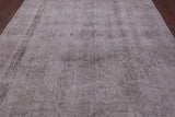 Ivory Persian Vintage White Wash Hand Knotted Wool Rug - 8' 0" X 10' 10" - Golden Nile