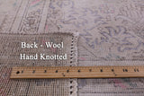 Ivory Persian Vintage White Wash Hand Knotted Wool Rug - 8' 0" X 10' 10" - Golden Nile