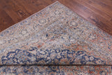 Blue Persian Vintage White Wash Hand Knotted Wool Rug - 8' 10" X 12' 7" - Golden Nile
