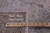 Ivory Persian Vintage White Wash Hand Knotted Wool Rug - 8' 10" X 12' 0" - Golden Nile