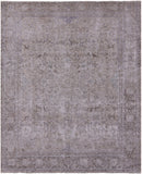 Ivory Persian Vintage White Wash Hand Knotted Wool Rug - 9' 8" X 12' 0" - Golden Nile