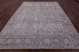 Ivory Persian Vintage White Wash Hand Knotted Wool Rug - 9' 8" X 12' 0" - Golden Nile