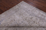 Ivory Persian Vintage White Wash Hand Knotted Wool Rug - 9' 8" X 12' 0" - Golden Nile