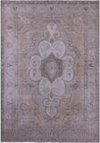 Ivory Persian Vintage White Wash Hand Knotted Wool Rug - 7' 11" X 11' 6" - Golden Nile