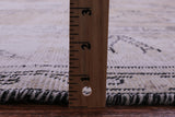 Ivory Persian Vintage White Wash Hand Knotted Wool Rug - 7' 11" X 11' 6" - Golden Nile