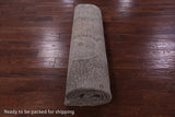 Ivory Persian Vintage White Wash Hand Knotted Wool Rug - 7' 11" X 11' 6" - Golden Nile