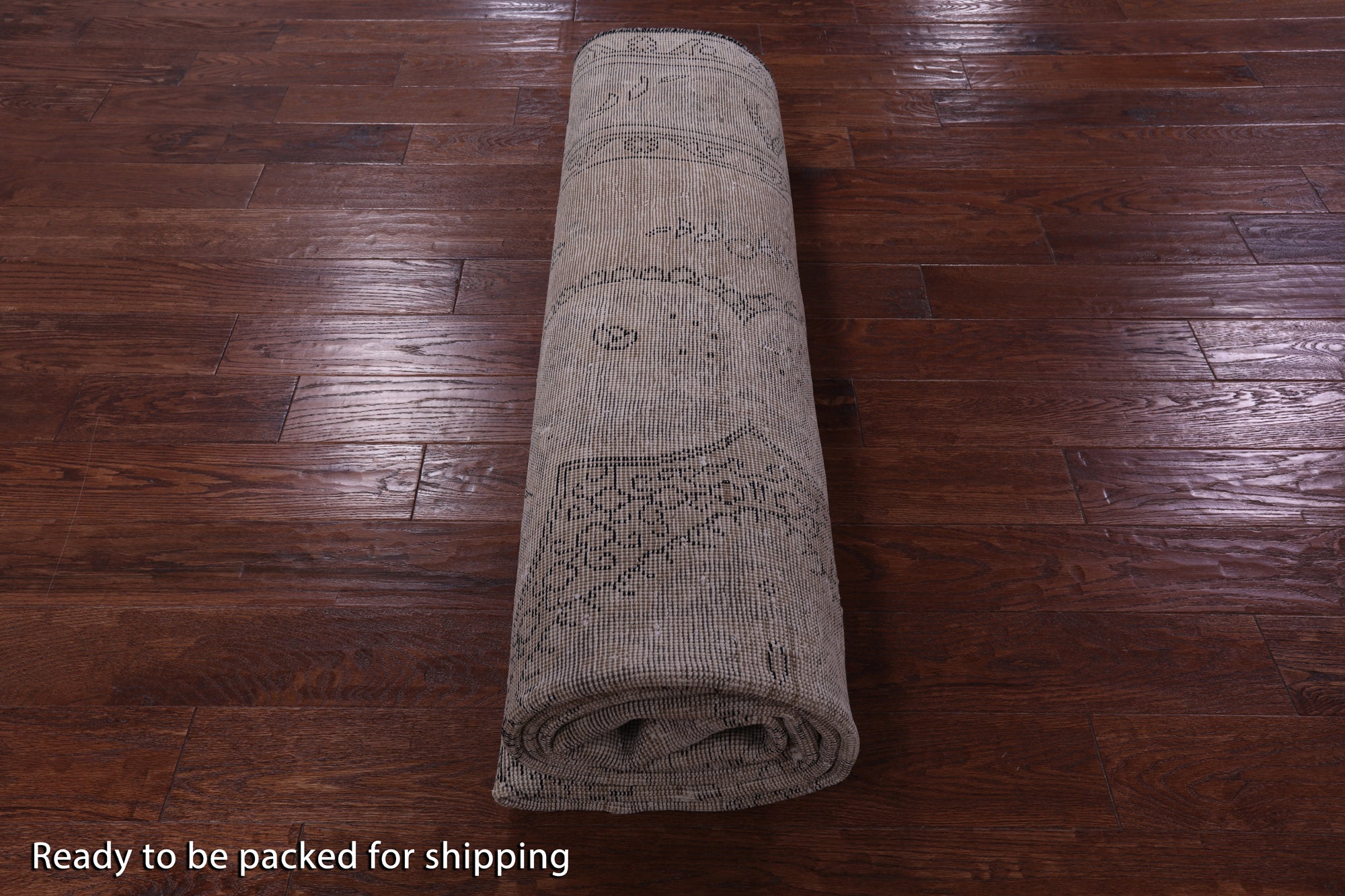 Ivory Persian Vintage White Wash Hand Knotted Wool Rug - 7' 11" X 11' 6" - Golden Nile