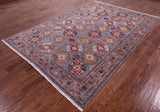 Turkmen Ersari Handmade Wool Rug - 6' 8" X 9' 8" - Golden Nile