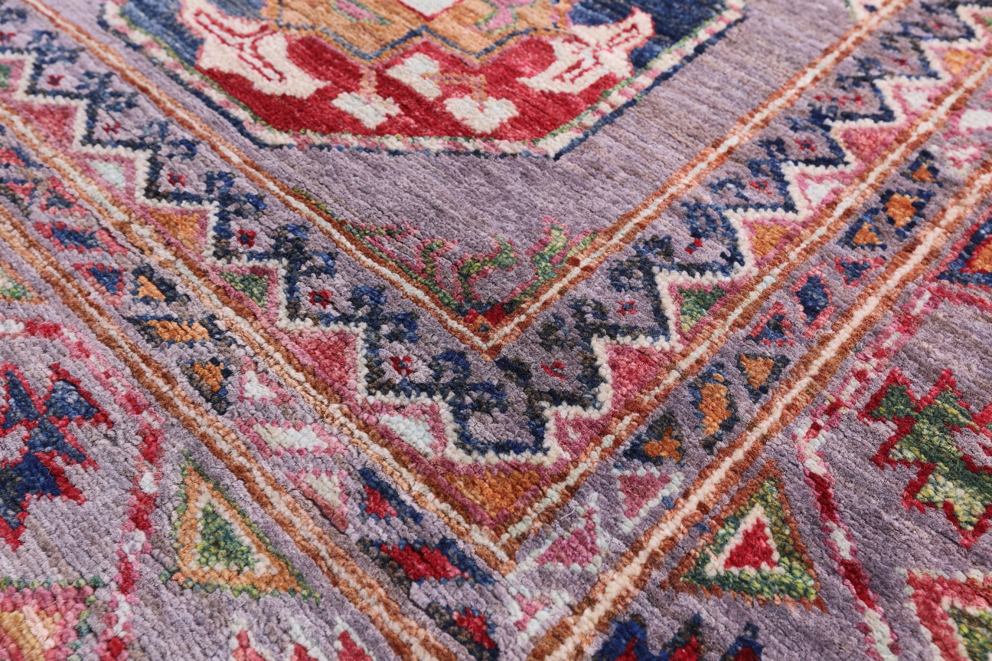 Turkmen Ersari Handmade Wool Rug - 6' 8" X 9' 8" - Golden Nile