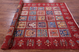 Red Garden Design Persian Hand Knotted Wool Rug - 5' 9" X 8' 0" - Golden Nile