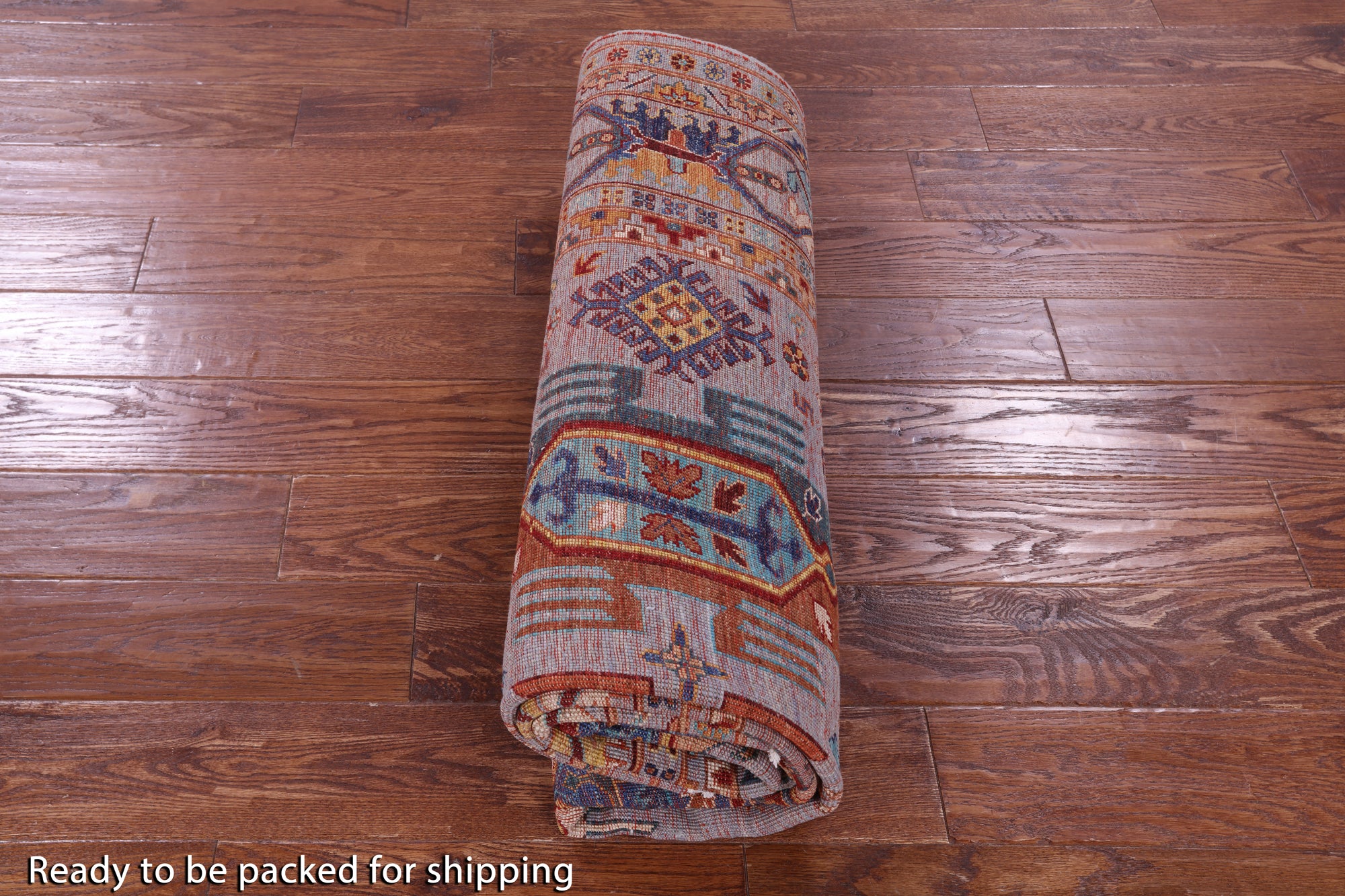 Persian Fine Serapi Hand Knotted Wool Rug - 5' 8" X 8' 1" - Golden Nile