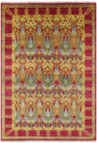 William Morris Hand Knotted Wool Area Rug - 6' 2" X 8' 10" - Golden Nile