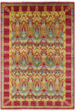 William Morris Hand Knotted Wool Area Rug - 6' 2" X 8' 10" - Golden Nile