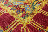 William Morris Hand Knotted Wool Area Rug - 6' 2" X 8' 10" - Golden Nile