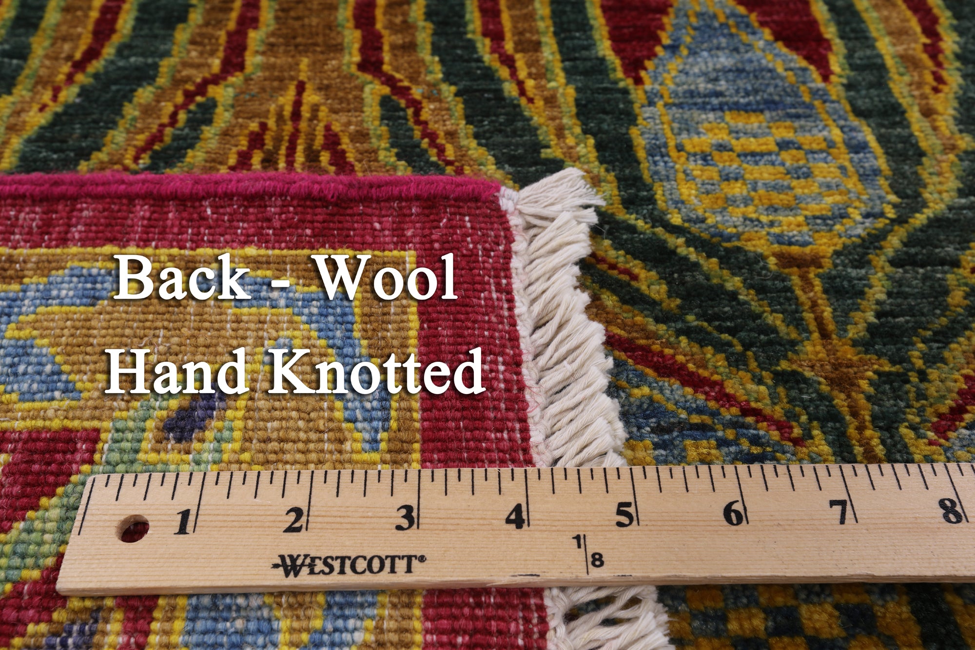 William Morris Hand Knotted Wool Area Rug - 6' 2" X 8' 10" - Golden Nile