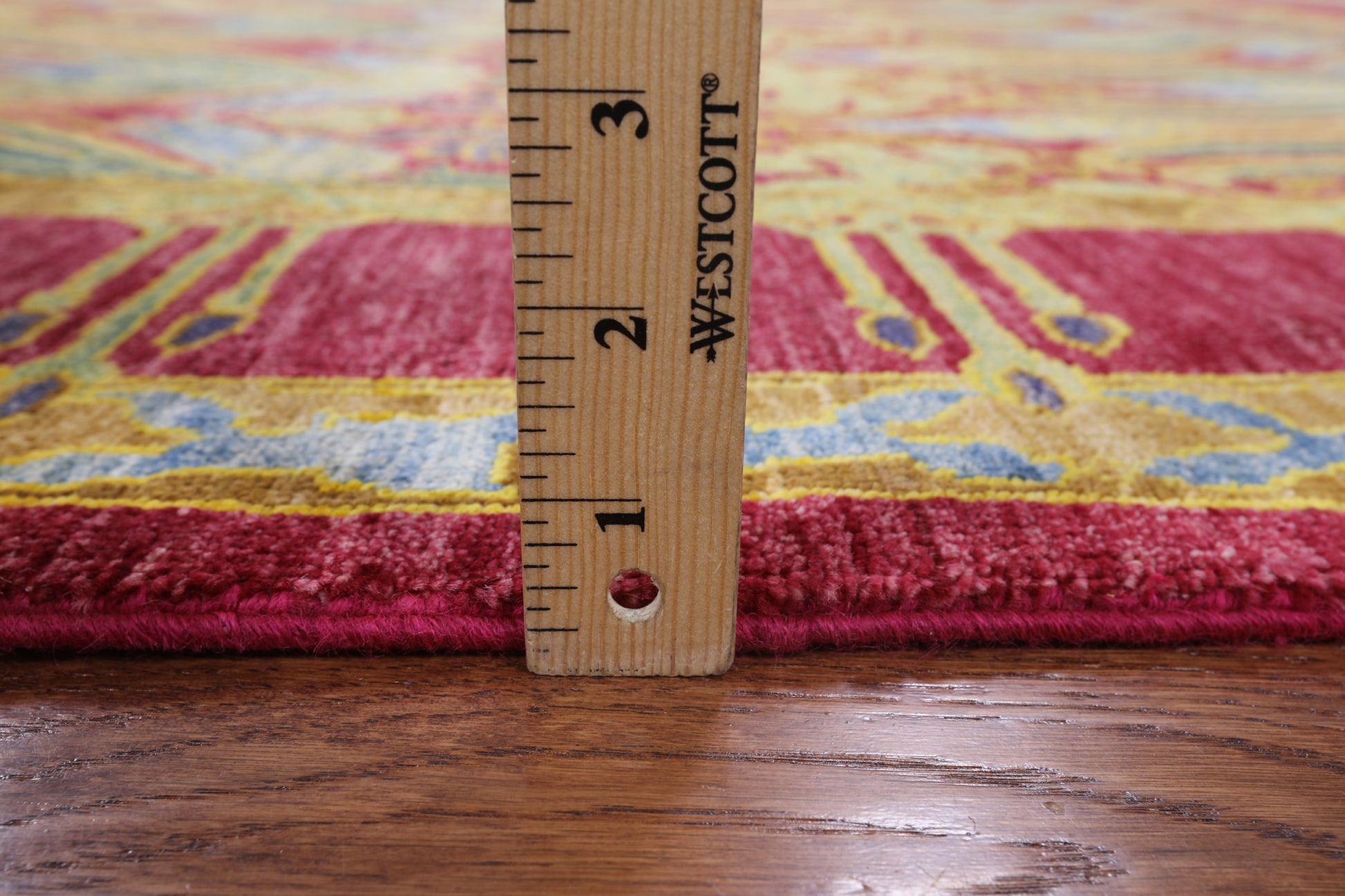 William Morris Hand Knotted Wool Area Rug - 6' 2" X 8' 10" - Golden Nile