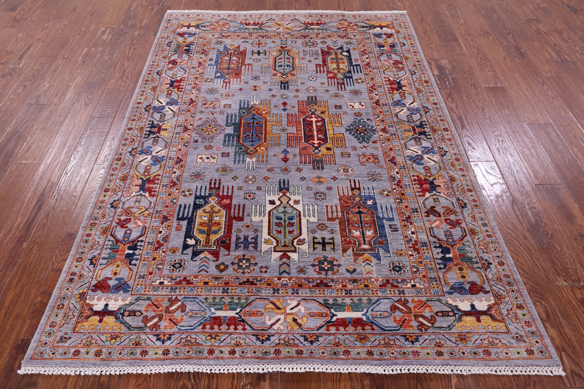 Persian Fine Serapi Hand Knotted Wool Rug - 5' 8" X 7' 10" - Golden Nile