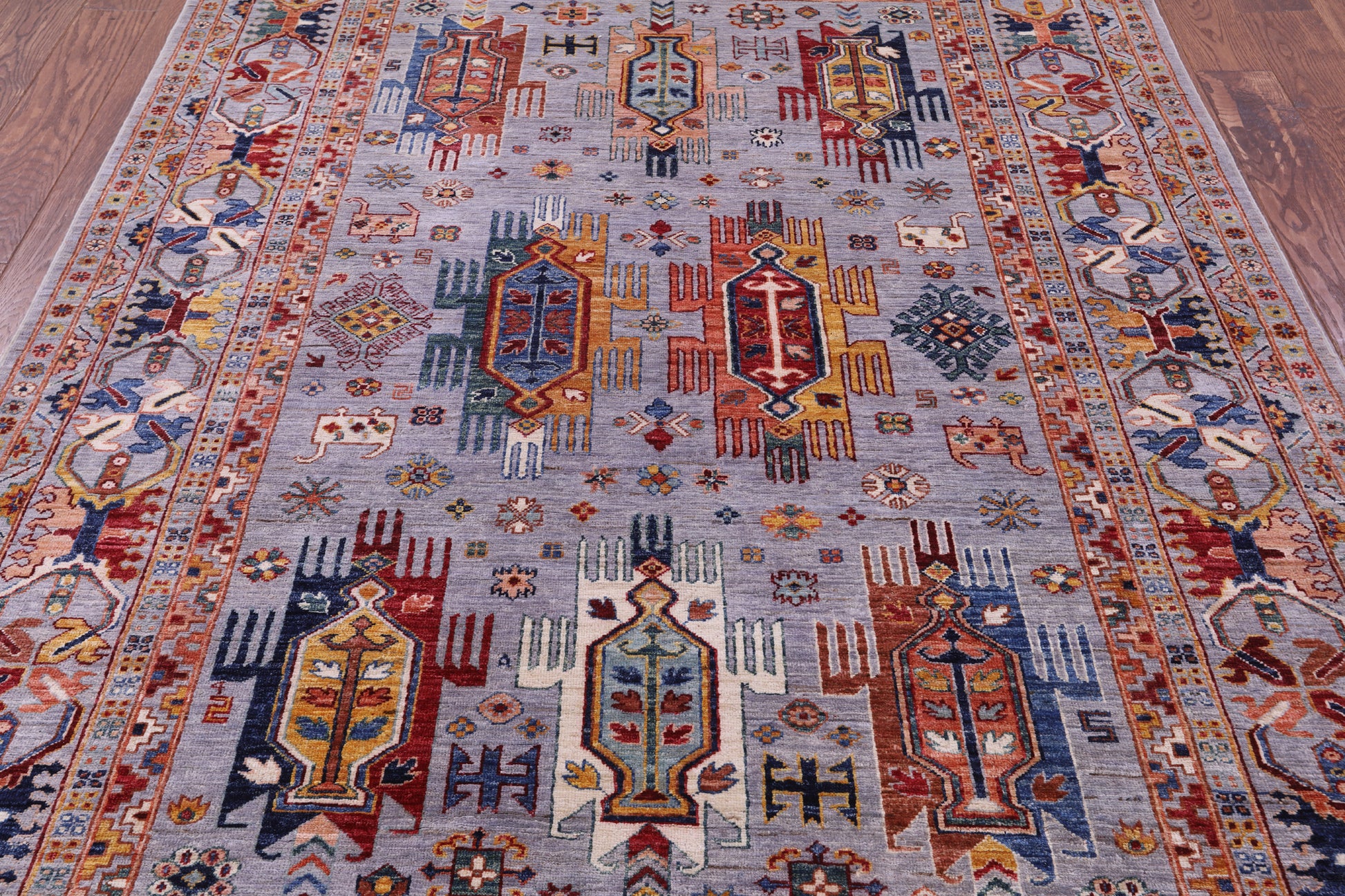 Persian Fine Serapi Hand Knotted Wool Rug - 5' 8" X 7' 10" - Golden Nile