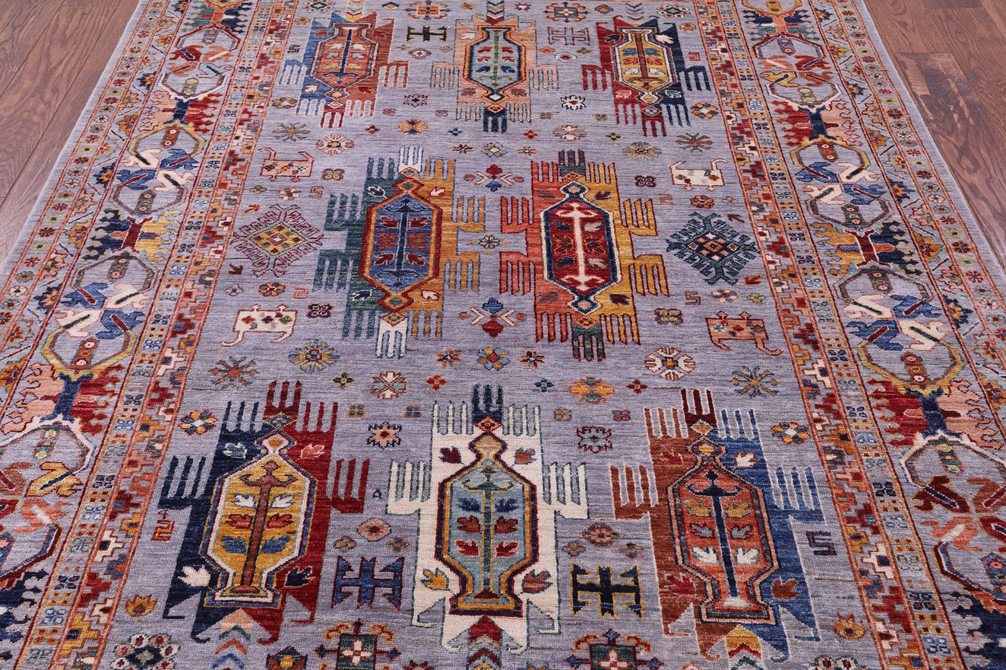 Persian Fine Serapi Hand Knotted Wool Rug - 5' 8" X 7' 10" - Golden Nile