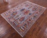 Persian Fine Serapi Hand Knotted Wool Rug - 5' 8" X 7' 10" - Golden Nile