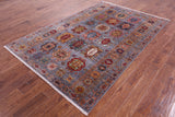 Turkmen Ersari Hand Knotted Wool Rug - 5' 6" X 8' 5" - Golden Nile