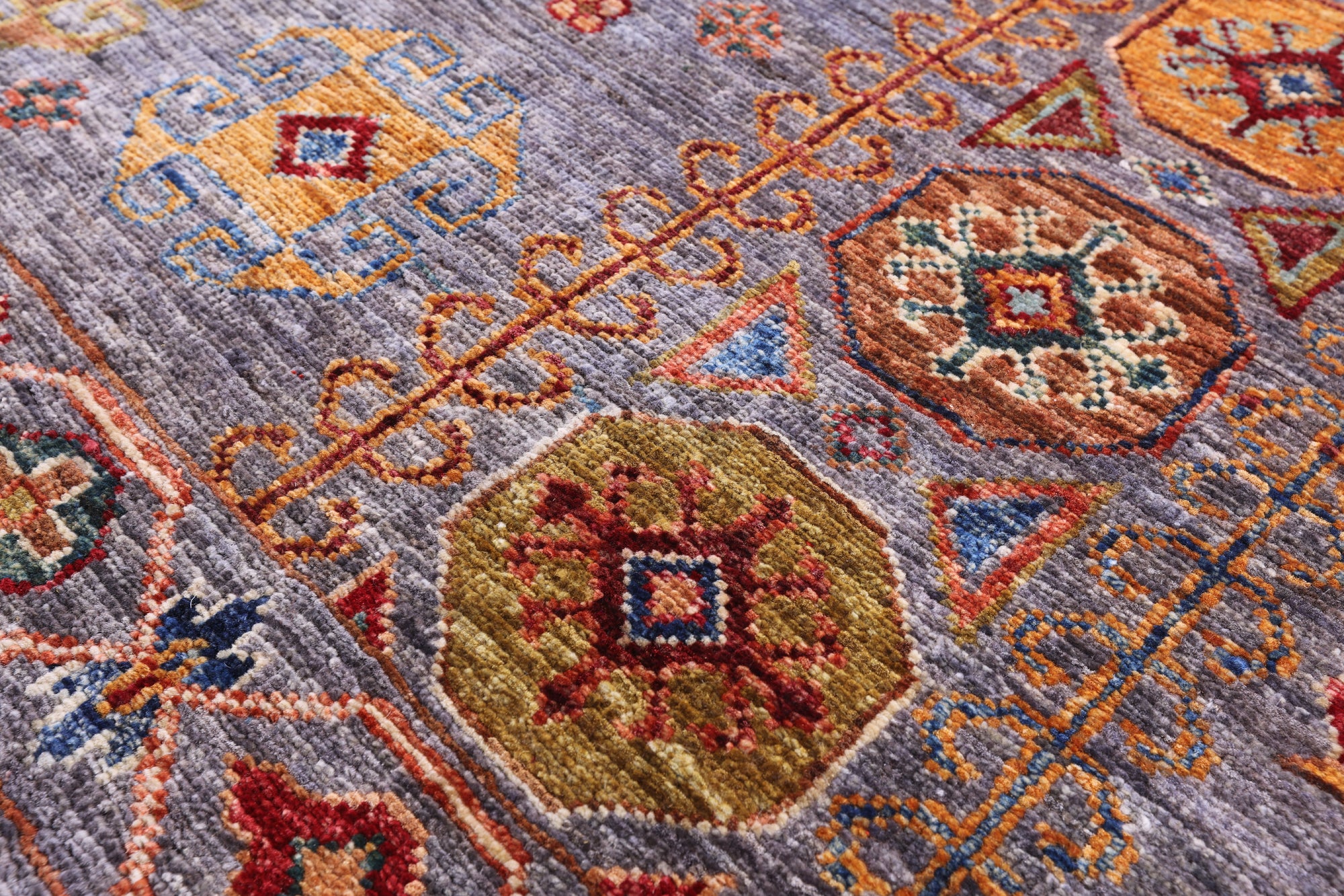Turkmen Ersari Hand Knotted Wool Rug - 5' 6" X 8' 5" - Golden Nile