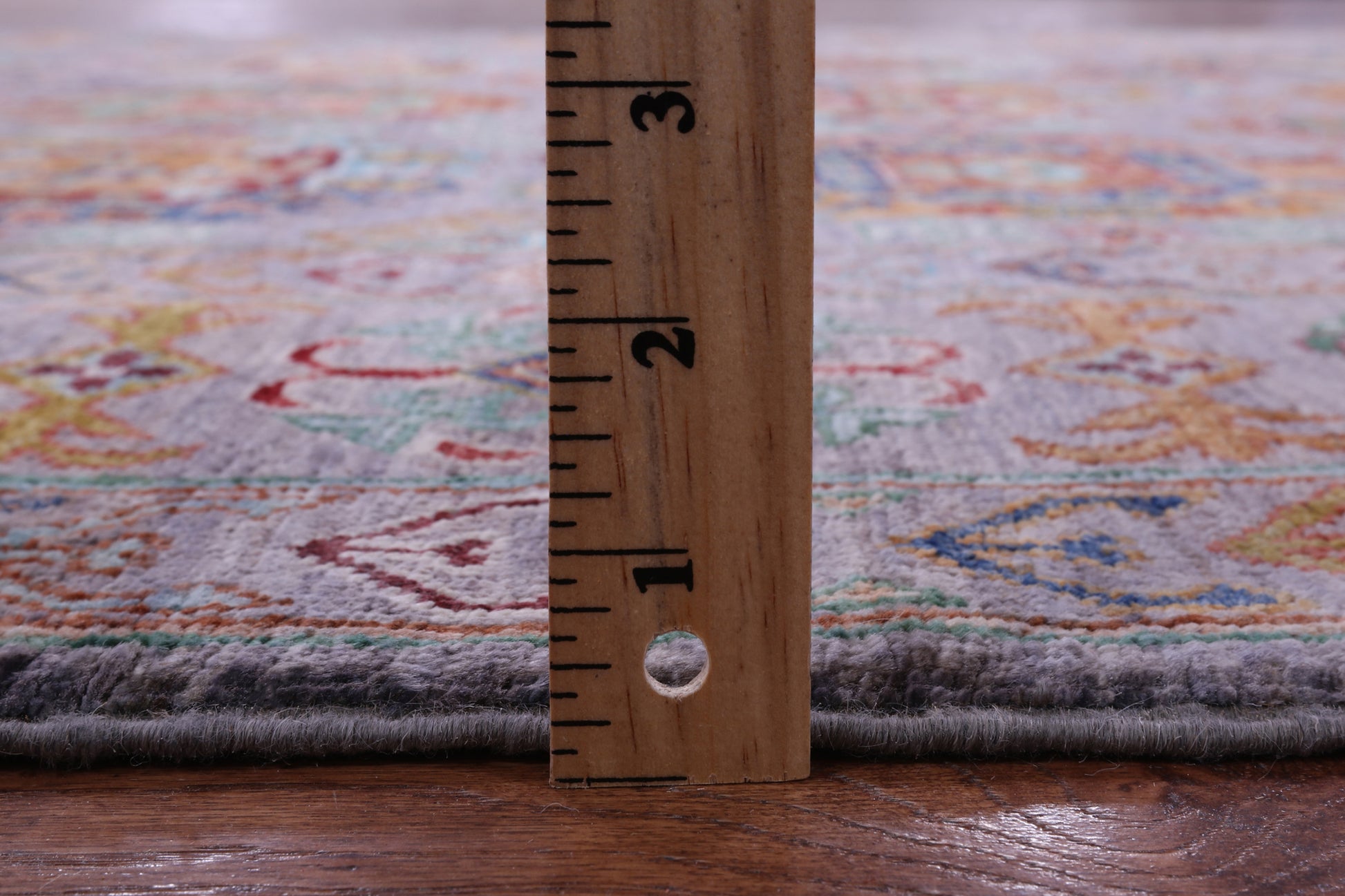 Grey Turkmen Ersari Handmade Wool Rug - 5' 9" X 8' 2" - Golden Nile