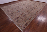Tribal Persian Gabbeh Hand Knotted Wool Rug - 13' 1" X 19' 3" - Golden Nile