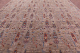 Tribal Persian Gabbeh Hand Knotted Wool Rug - 13' 1" X 19' 3" - Golden Nile